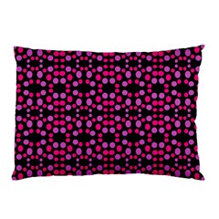 Dots Pattern Pink Pillow Case by BrightVibesDesign