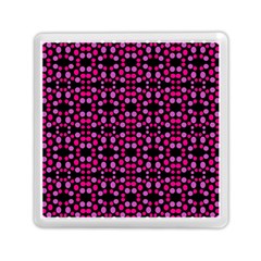 Dots Pattern Pink Memory Card Reader (square)  by BrightVibesDesign