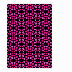 Dots Pattern Pink Small Garden Flag (two Sides)