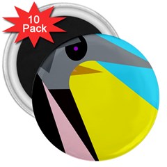 Angry Bird 3  Magnets (10 Pack)  by Valentinaart