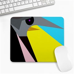 Angry Bird Large Mousepads by Valentinaart