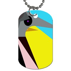 Angry Bird Dog Tag (two Sides) by Valentinaart