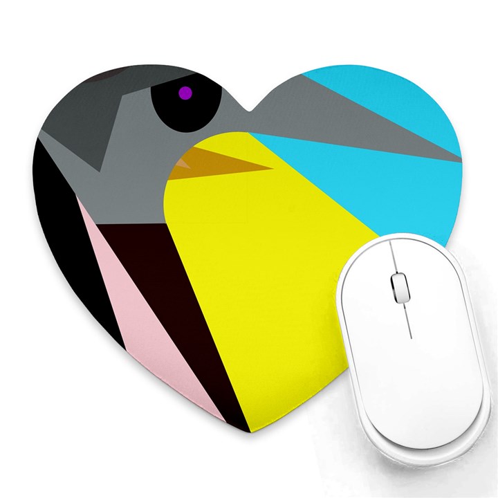 Angry bird Heart Mousepads