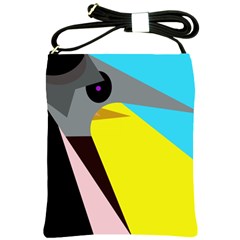 Angry Bird Shoulder Sling Bags by Valentinaart