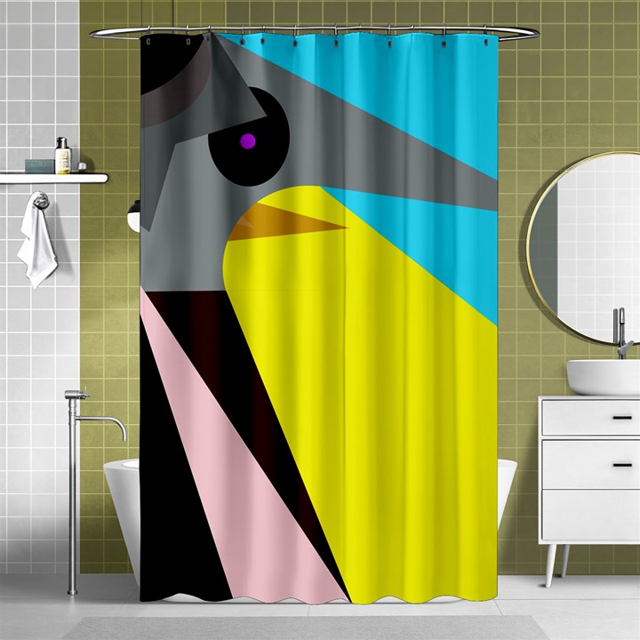 Angry bird Shower Curtain 48  x 72  (Small) 