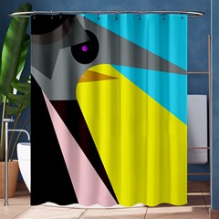 Angry Bird Shower Curtain 60  X 72  (medium)  by Valentinaart