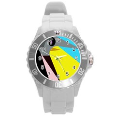 Angry Bird Round Plastic Sport Watch (l) by Valentinaart