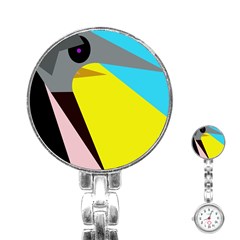 Angry Bird Stainless Steel Nurses Watch by Valentinaart