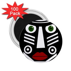 African Mask 2 25  Magnets (100 Pack)  by Valentinaart