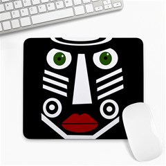 African Mask Large Mousepads by Valentinaart