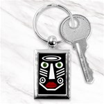 African mask Key Chains (Rectangle)  Front