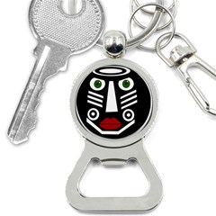 African Mask Bottle Opener Key Chains by Valentinaart