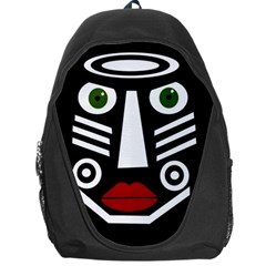 African Mask Backpack Bag by Valentinaart