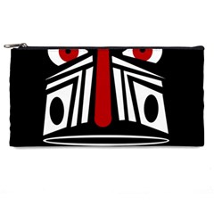 African Red Mask Pencil Cases by Valentinaart