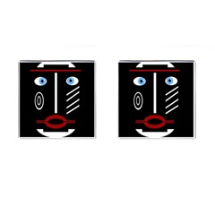 Decorative Mask Cufflinks (square) by Valentinaart