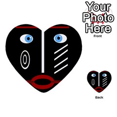 Decorative Mask Multi-purpose Cards (heart) 