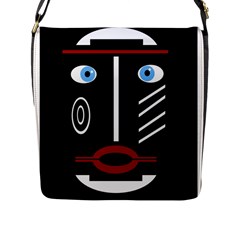 Decorative Mask Flap Messenger Bag (l)  by Valentinaart