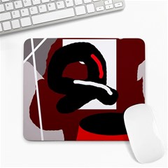 Crazy abstraction Large Mousepads