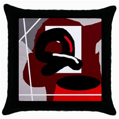 Crazy abstraction Throw Pillow Case (Black)