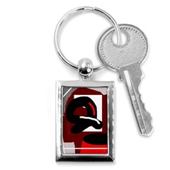 Crazy abstraction Key Chains (Rectangle) 