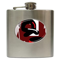 Crazy abstraction Hip Flask (6 oz)