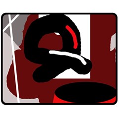 Crazy abstraction Fleece Blanket (Medium) 