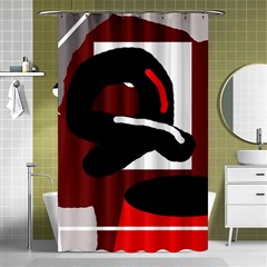 Crazy abstraction Shower Curtain 48  x 72  (Small) 