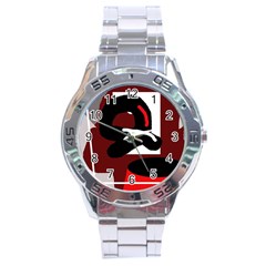 Crazy Abstraction Stainless Steel Analogue Watch by Valentinaart