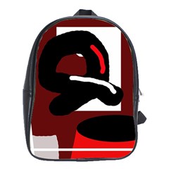 Crazy abstraction School Bags (XL) 