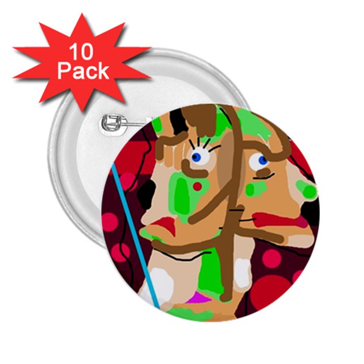 Abstract animal 2.25  Buttons (10 pack) 