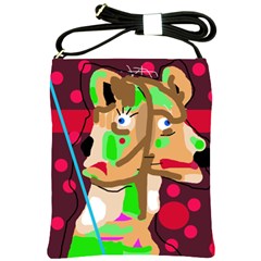 Abstract Animal Shoulder Sling Bags by Valentinaart