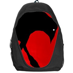 Black Raven Backpack Bag by Valentinaart