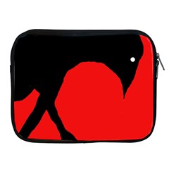 Black Raven Apple Ipad 2/3/4 Zipper Cases by Valentinaart