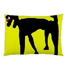 Black Dog Pillow Case (two Sides)