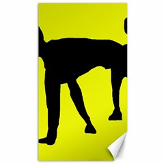 Black Dog Canvas 40  X 72   by Valentinaart