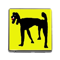 Black Dog Memory Card Reader (square) by Valentinaart