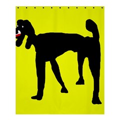 Black Dog Shower Curtain 60  X 72  (medium)  by Valentinaart