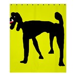 Black dog Shower Curtain 60  x 72  (Medium)  60 x72  Curtain