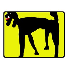 Black Dog Double Sided Fleece Blanket (small) 