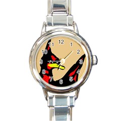 Angry Bird Round Italian Charm Watch by Valentinaart