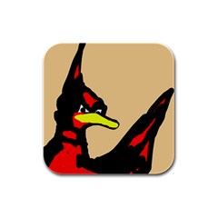 Angry Bird Rubber Square Coaster (4 Pack)  by Valentinaart