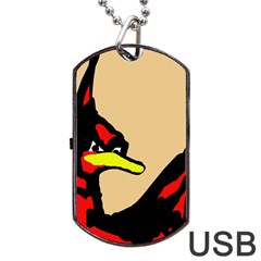 Angry Bird Dog Tag Usb Flash (one Side)