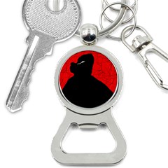 Red And Black Abstract Design Bottle Opener Key Chains by Valentinaart