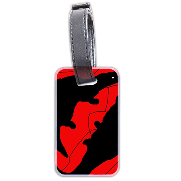 Black and red lizard  Luggage Tags (Two Sides)