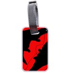 Black and red lizard  Luggage Tags (Two Sides) Back