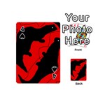 Black and red lizard  Playing Cards 54 (Mini)  Front - Spade4