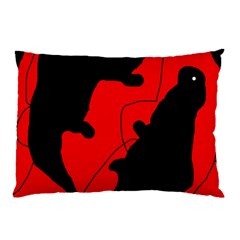 Black And Red Lizard  Pillow Case (two Sides)