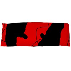 Black And Red Lizard  Body Pillow Case (dakimakura) by Valentinaart