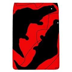 Black And Red Lizard  Flap Covers (l) 