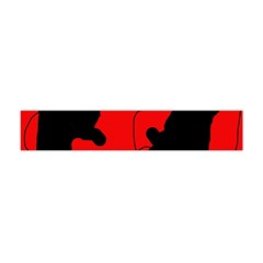 Black And Red Lizard  Flano Scarf (mini)